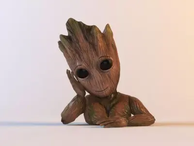 Groot Flower Pot 3D model