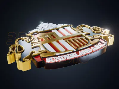 Sunderland FC logo - Cinematic - 3D print 3D model
