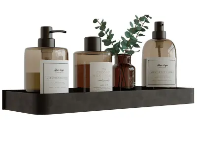 Decorative bathroom set 5 3D model