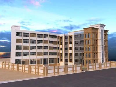 0208 - School Architecture Project - 2D Drawings - 3D Files 3D model