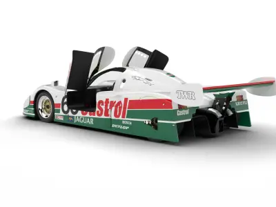 Jaguar XJR-9 Castrol Racing 1988 HQ 3d model 3D model