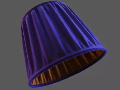Blue Lampshade Free 3D model