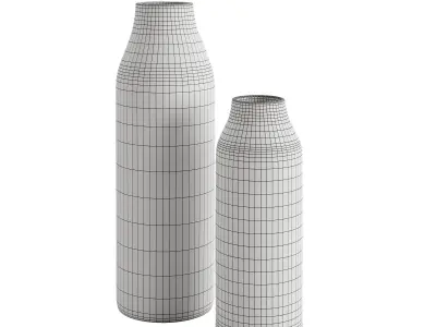 Textured Ceramic Vase 2 3D model