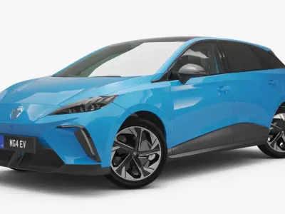 2024 MG 4 EV With Interior 3D model