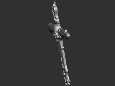 Cross ornate 3D print model