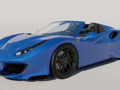 Ferrari 488 Pista Spider 3D model