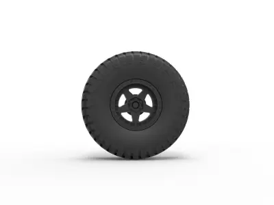 Wheel of Trophy truck 3D print model