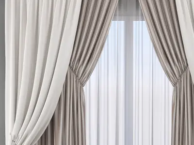 Set 55 Curtains 3D model