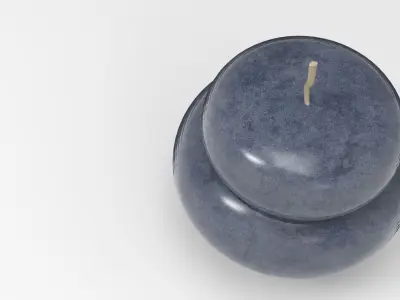 Beal Candle Low-poly 3D model