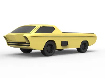 Dodge Deora 1967 Scale 1 to 24 3D print model