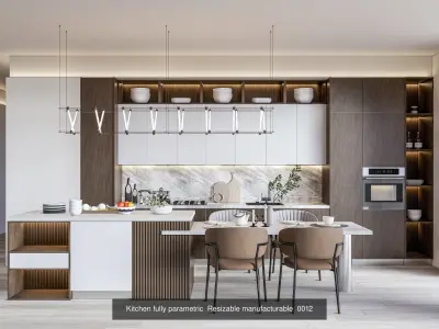 Kitchen parametric Resizable  Collection No 3  of 16 Scenes