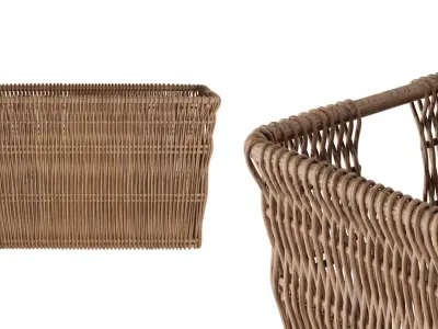 Wicker Basket 3D model purchase