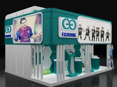 Booth Exhibition Stand a101 3D model