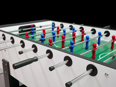 Soccer Table 3D Model Set 3D model