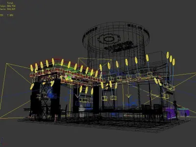 Booth - Area - 12X10-3DMAX2009-03 3D model