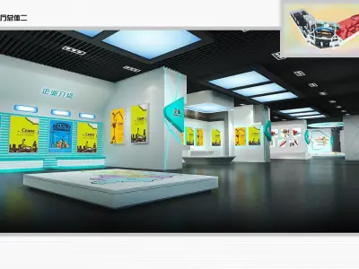 Exhibition - Area - 60X18-3DMAX2012-015 3D model