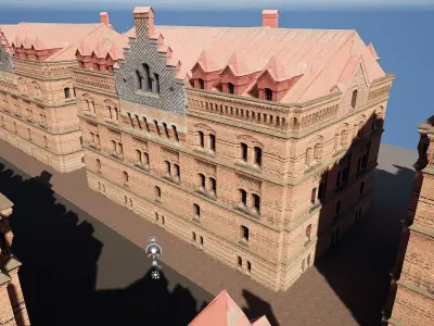 Big Building Apartment Design Free 3D model