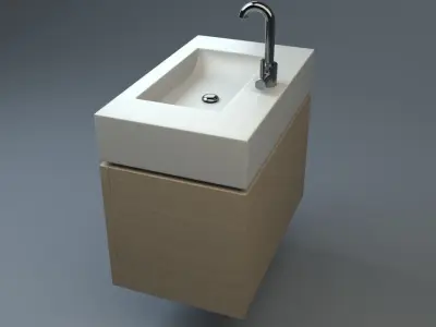 Premium Sink Low-poly 3D model