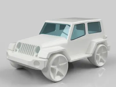 Jeep Wrangler 3D print model