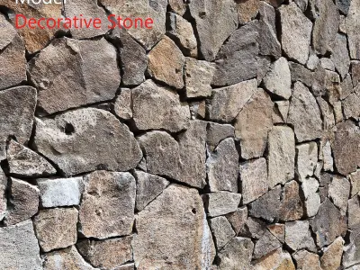 Decorative Stone Set 3D Model Collection