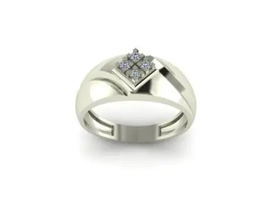 men wedding ring for daimonds 3D print model purchase