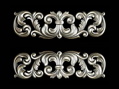 Classic carved 094 3D model