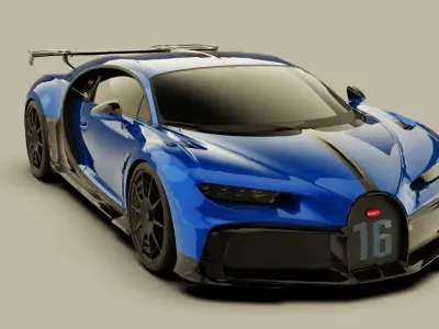 Bugatti Chiron Pur Sport 2020 3D model 3D model