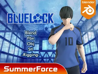 Rin Itoshi - Blue Lock 3D model