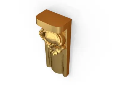 Classic decor ornament carved 11 3D model
