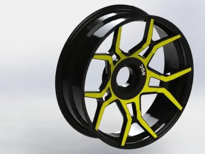 3D Models Rim Ryker Arm 16 dan 20 front and back 3D model