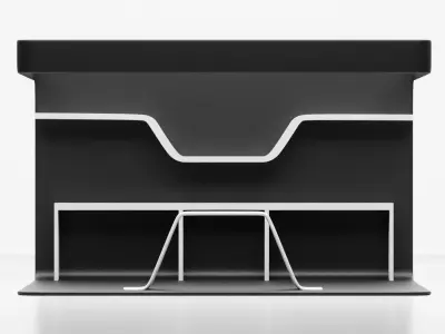 Exhibition booth 3D model