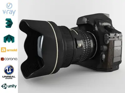 Plastic Hand Digital Camera Low-poly 3D model