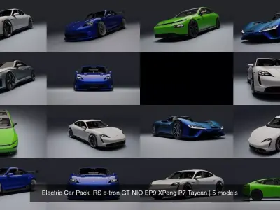 Electric Car Pack  RS e-tron GT NIO EP9 XPeng P7 Taycan