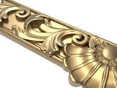 Carved Picture Frame 3D model