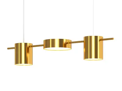 Counterpoint LED Linear Chandelier Low-poly 3D model
