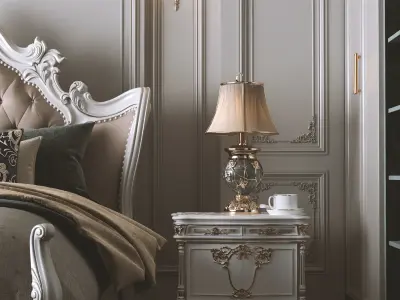 bedroom luxury 3D model purchase