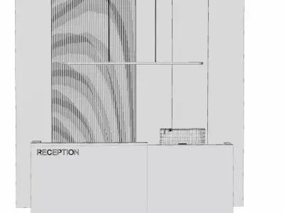 Reception Desk 3D model get