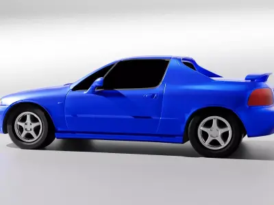 Honda CR-X del sol Civic CR-X 3D model