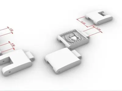 MEN CREST BRACELET 3D print model