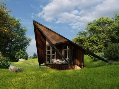 CABIN FOREST 3D model