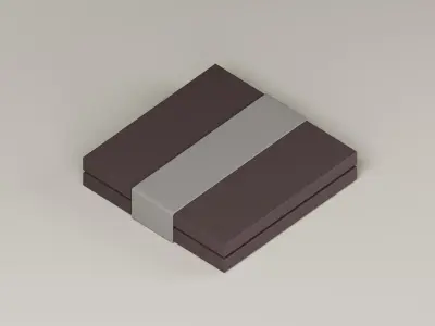 Luxury Box 3D Model Low-poly 3D model