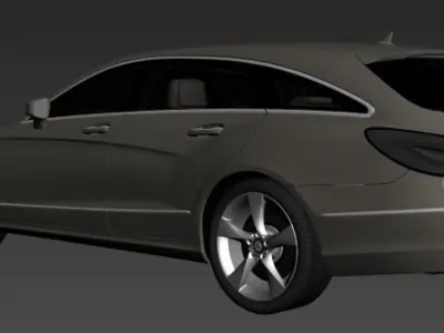 Mercedes Benz CLS Sooting Brake 2013 Model 3D model