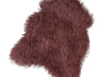 The mat of artificial fur 3D model