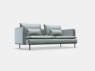 SODERHAMN 3-seat sofa 5 Low-poly 3D model