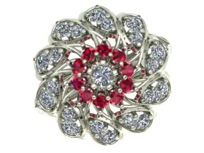 Luxury women ring 3D print model