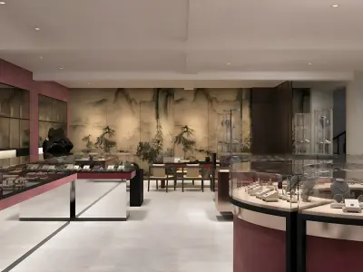 Modern New Chinese Jewelry Store Guochao  3D model