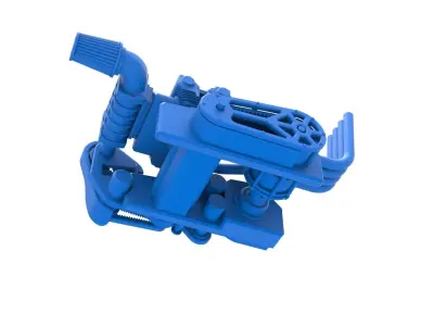 Engine of Top fuel Dirt dragster motorcycle Scale 1 to 25 3D print model