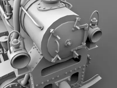 MAV 399 Steam Locomotive Free 3D model