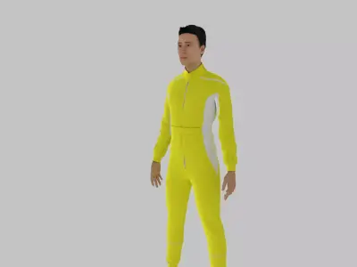 Race Driver Low-poly 3D model get