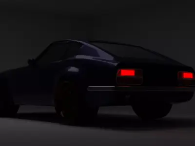 Sports Japanese coupe of 1969 3D model